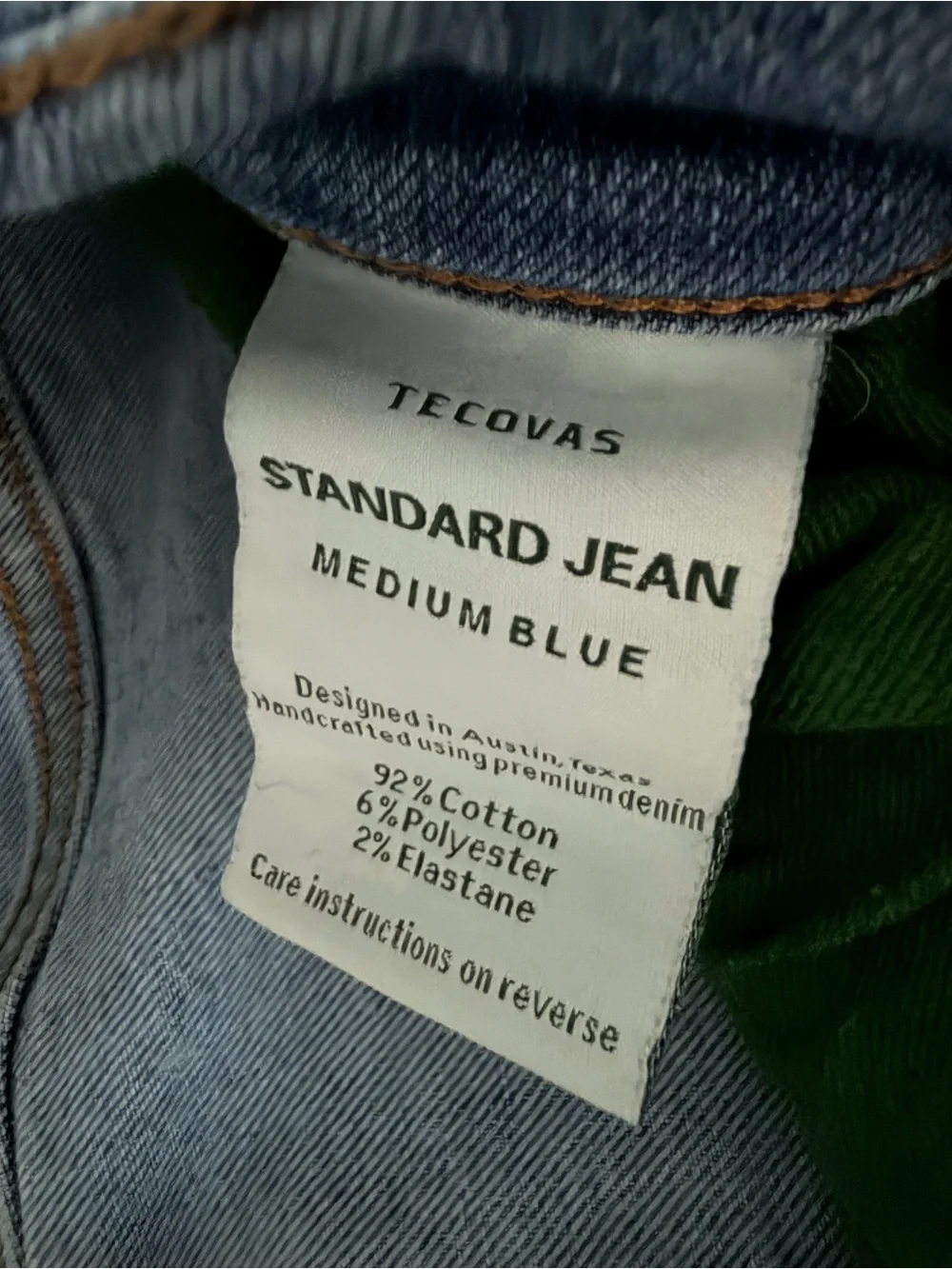 Tecovas Men's Blue Straight Jeans